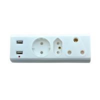 1x15a, 1x5a, 1xShuko, 2xUSB Multiplug